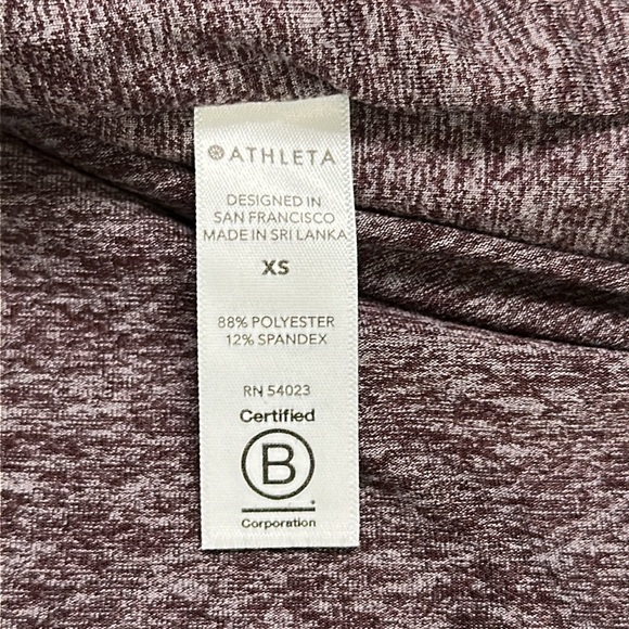 Athleta Uptempo Long Sleeve Thumbholes Hoodie Top Heather Purple Size XS - Picture 14 of 14
